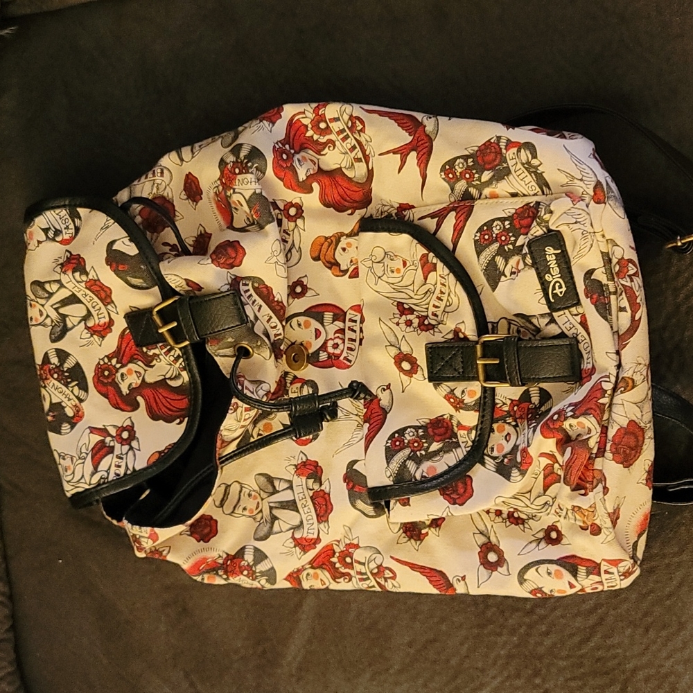 Disney princess canvas backpack